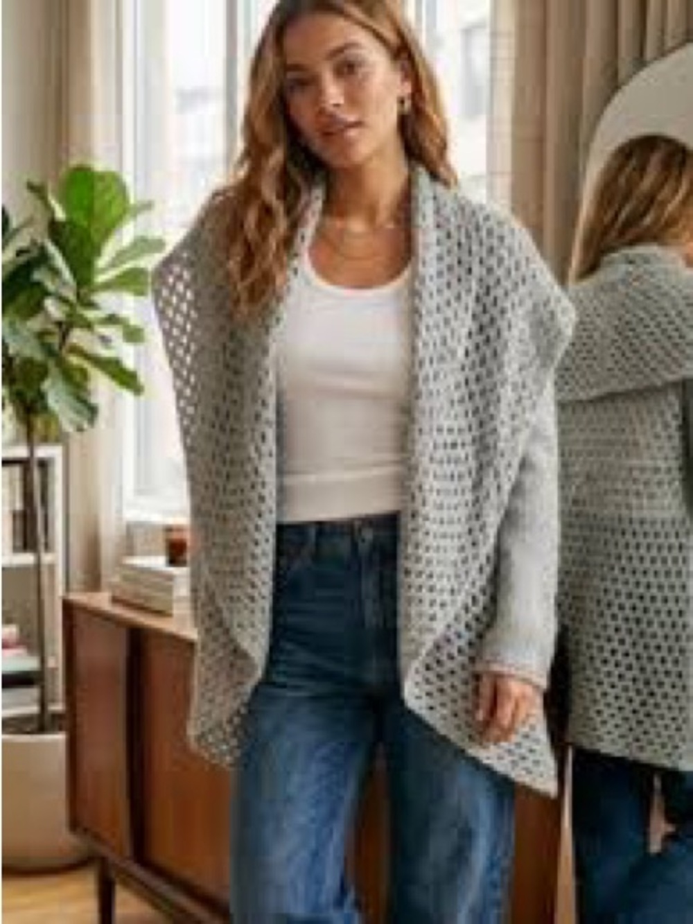 Anthropologie /Elsamanda Italian Waterfall Cardigan